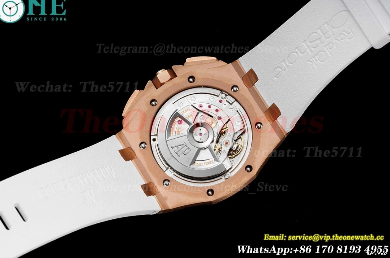 White JJF Royal Offshore 26408 White 44mm RU Oak RG A3126 0316